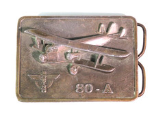 Vintage Boeing Totem 80-A Seaplane Belt Buckle Museum of Flight