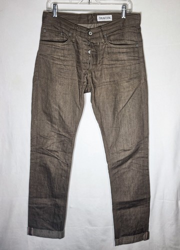 Gustin Size 32 Mens Brown Jeans Authentic Cuffed