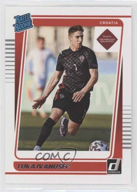 2021-22 Panini Donruss Road to Qatar Rated Luka Ivanusec #200 Rookie RC y0i