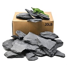 Fish Tank Rock Natural Slate Rocks 2 to 8 inch Aquariums Stone for Aquascapin...