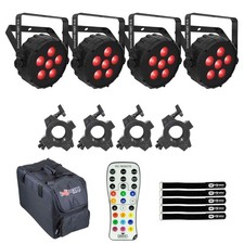 Chauvet DJ SlimPAR T6BT ILS DMX RGB Compact Wash Par Light Built-In Bluetooth...