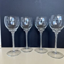 Bohemia Crystal Crystalex Suzanne 8 Inch Wine Glass Set of 4