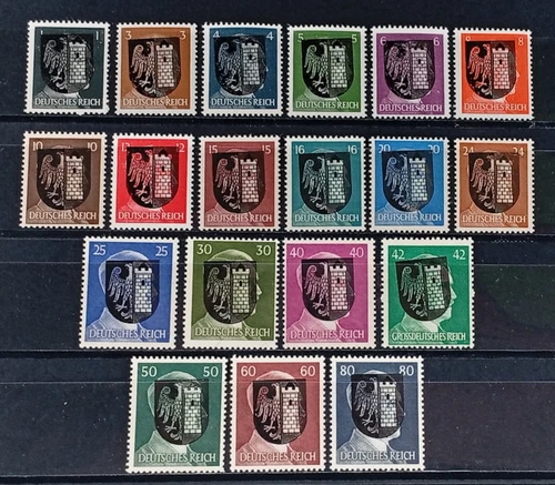 Local Germany 1945 overprint Gleiwitz MNH set
