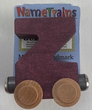 Maple Landmark Inc. 100269 NameTrains "Z" Purple Wooden Letter Car