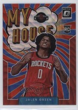2021-22 Panini Donruss Optic My House Red Wave Prizm Jalen Green #17 g7s