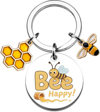 Stocking Stuffers for Teen Girls Bee Keychain Inspirational Bees Gifts for Women
