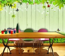 3D Green Bamboo Self Adhesive Wallpaper Wall Mural Removable Feature Wall Decor