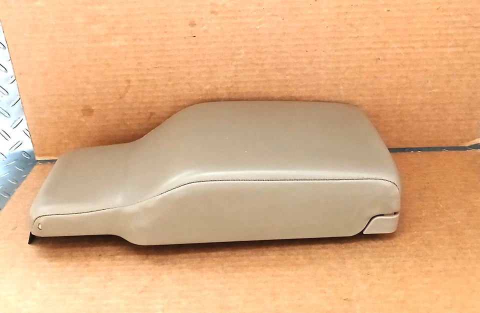 Buick LeSabre 2001-05 OEM cuero consola central reposabrazos tapa {12,5" pulgadas} bronceado Foto 3 de 4