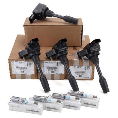 4x ORIGINAL GM Opel Zündspule + Zündkerze INSIGNIA A 2.0 Turbo 220/250 PS