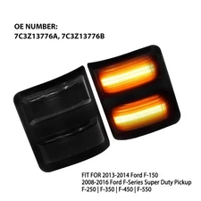 LED Side Mirror Turn Signal Lights For 2008-16 Ford F-Series F350 F450 F550 N