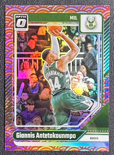 Giannis Antetokounmpo 2024-25 Panini Donruss 38/99 Photon SSP Buckls #176
