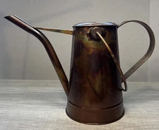 Vintage Copper Watering Can 9.25”Tall Garden Decor Cottage Core Homestead Farm