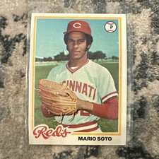 Topps 1978 Mario Soto RC Rookie Base Set #427 Cincinnati Reds MLB Baseball Card. rookie card picture