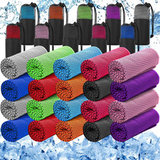 Peryiter 20 Pack Cooling Towels Bulk for Neck and Face Cooling Towel for Hot Wea
