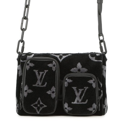 LOUIS VUITTON Keepall Bandouliere Size 25 Monogram Eclipse Tuftage Noir M45438