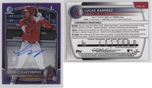 2025 Bowman Chrome Prospect Purple Refractor /250 Lucas Ramirez #CPA-LR Auto