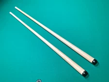 (2)  ASKA POOL CUE SHAFT 5/16 X 18 FLAT FACE