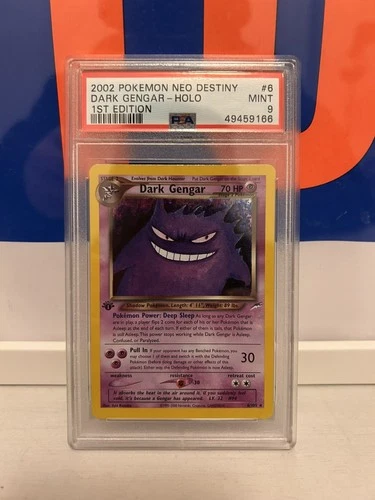2002 Pokemon Neo Destiny 1st Edition #6 Dark Gengar Holo PSA 9 MINT