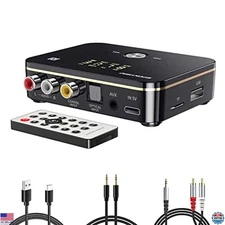 2-in-1 Bluetooth 5.0 Audio Receiver/Transmitter - Hi-Fi Adapter, 3.5mm, RCA,
