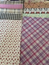 Bundle of 10 A4 Faux Leatherette Sheets Minnie Mouse Plaid Hearts Crafting
