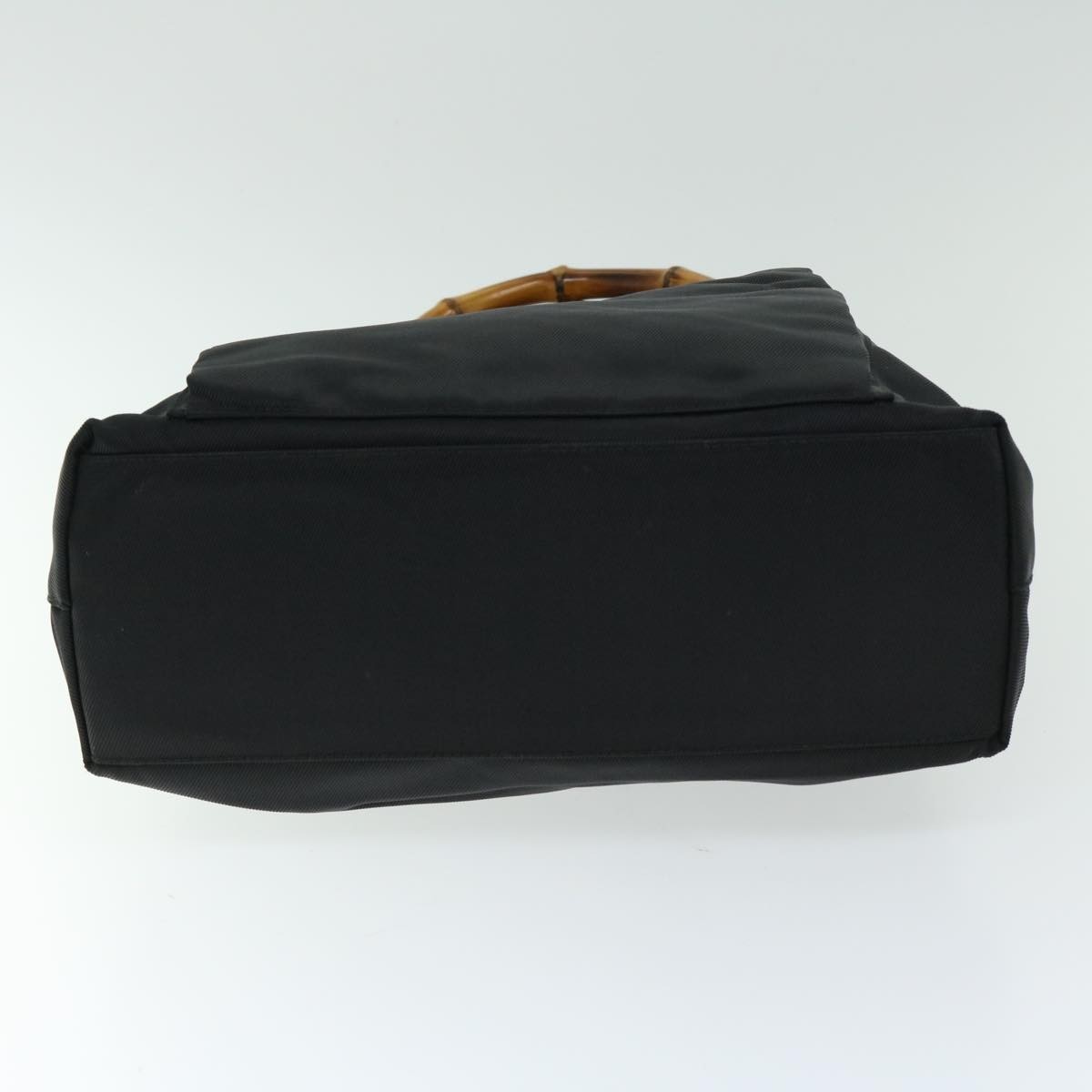 Gucci Vintage Bamboo Handle Nylon Black Tote Bag — image 18