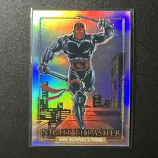 2024 SkyBox Marvel Masterpieces 92 Platinum Rainbow #63 Night Thrasher