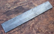 Forged Damascus Steel Billet Blank Blade Bar Knife Making Material Stock 12 x...