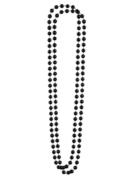 Perlenketten Schwarz Charleston 20Er Jahre Perlen Schmuck Accessoires Fasching-image