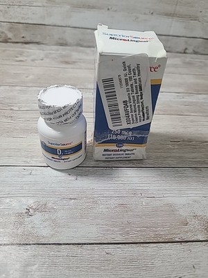 D3, 250 mcg (10,000 IU), 100 MicroLingual Instant Dissolve Tablets
