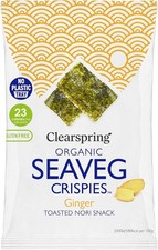 Clearspring Organic Seaveg Crispies Ginger 4g
