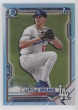 2021 Bowman Draft Chrome Sky Blue Refractor Maddux Bruns #BDC-126 0e23