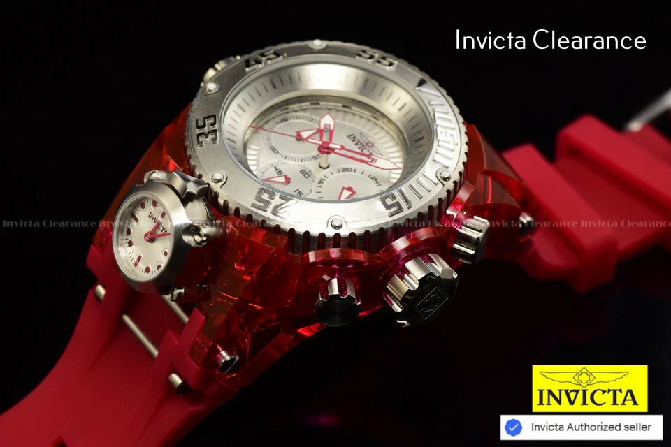 Reloj Invicta Bolt Bolt ZEUS MAGNUM OBTURADOR 52mm Cronógrafo Borgoña/Tono Acero Foto 4 de 4