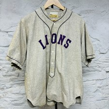 Vtg 1940s Lions International Wool Baseball Jersey Madisonville Cincinnati OH