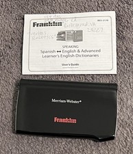 Talking Franklin BES-2170 Merriam-Webster Speaking English/Spanish Dictionary