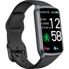 Fitness Tracker Heart Rate Blood Oxygen Monitor 24 Sports Modes Waterproof