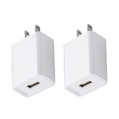 Universal Fast Charger Block 10W USB A Wall Power Adapter 5V 2A AC to DC US Plug