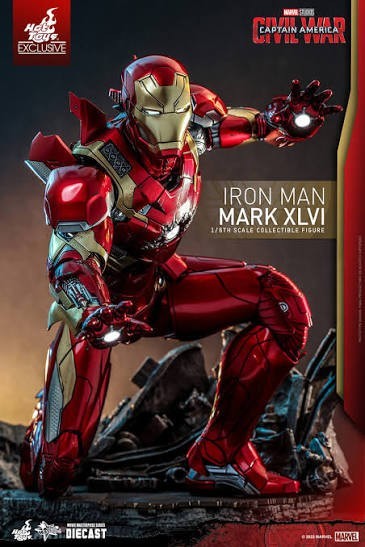 🔥Iron Man Mark 46 XLVI Captain America Civil War Hot Toys 1/6
