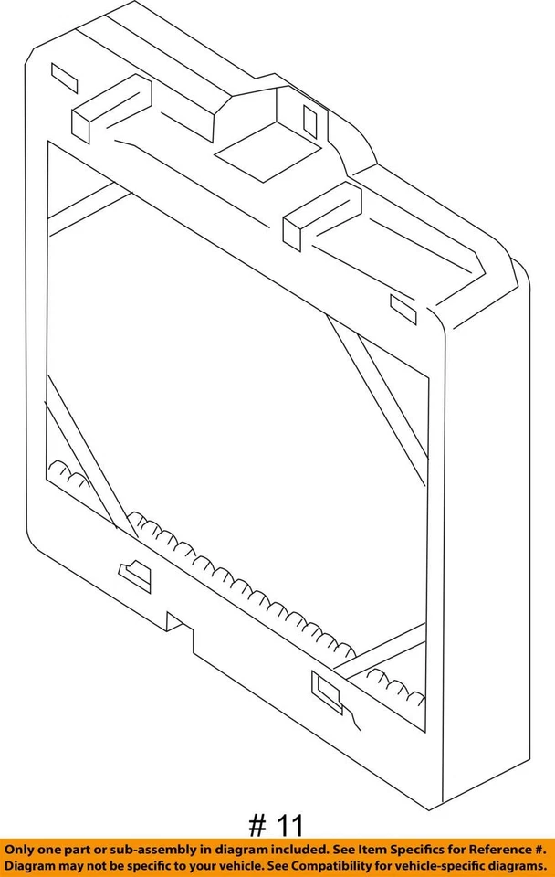 Radiador auxiliar dianteiro esquerdo BMW M4 2015-2020 FABRICANTE DE EQUIPAMENTO ORIGINAL - Imagem 4 de 4