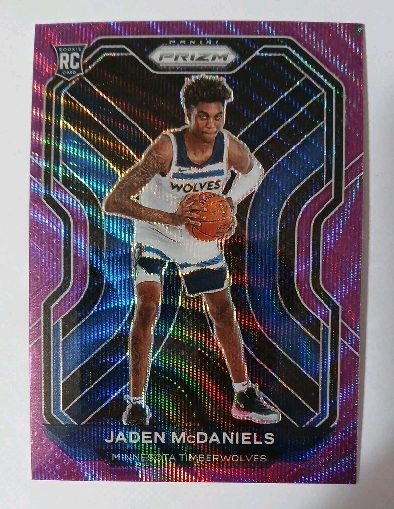 2020-21 Panini Prizm Purple Wave JADEN McDANIELS #277 (RC)