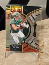 Garrett Wilson 2023 Panini Select #115 Black and Red Prizms Die Cuts