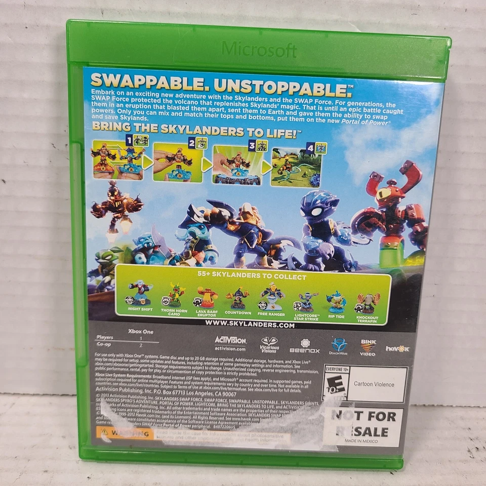 Skylanders Swap-Force (Microsoft Xbox One, 2013) No Manual - Image 4 of 4