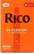 D'Addario Rico Bb Clarinet Reeds - 2.0 10-pack  2-pack 