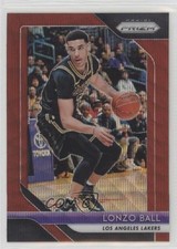 2018-19 Panini Prizm Ruby Wave Prizm Lonzo Ball #294 0y59