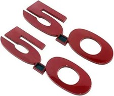 2pc 2011-2014 5.0 Liter Emblem Driver Passenger Side Badge Sticke Color Red 2pc 2011-2014 5.0 Liter Emblem Driver Passenger Side Badge Sticke Color Red