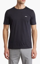 $60 Hugo Boss Men’s Cotton Regular Fit Crewneck T-Shirt Dark Blue Size M