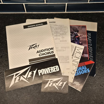 #ad Vintage Peavey Owner#x27;s Manuals And Stickers Guitar Amplifier Audition Minx READ $34.99