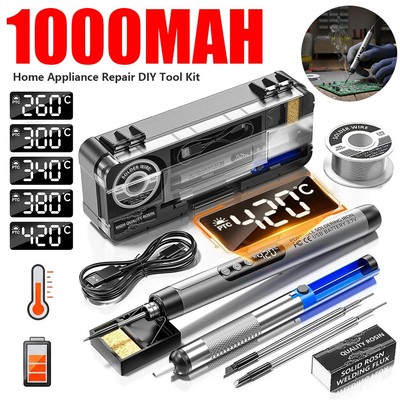 Lötkolben Set Soldering iron  Lötset Digitale Lötstation Temperatur Regelbar