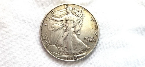 1942 S Walking Liberty Half Dollar in Extra Fine Condition