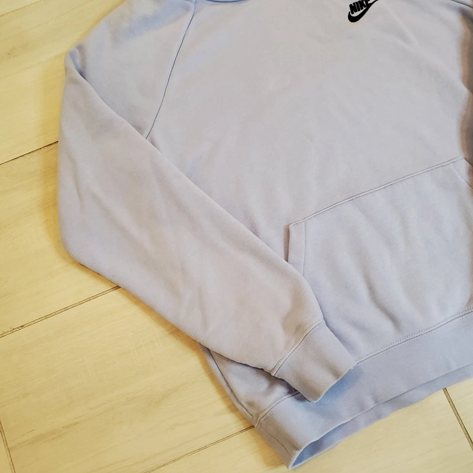 Sudadera con capucha Nike para mujer M azul ropa deportiva esencial cuello embudo BV4116-548 Foto 2 de 4