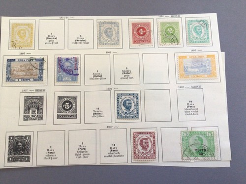 Montenegro 1874-1910 gest. postfrische oder gest. Marken auf Teilseite Ref 64784